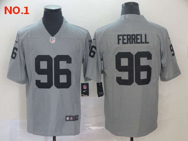 Men's Las Vegas Raiders #96 Clelin Ferrell Jerseys-36